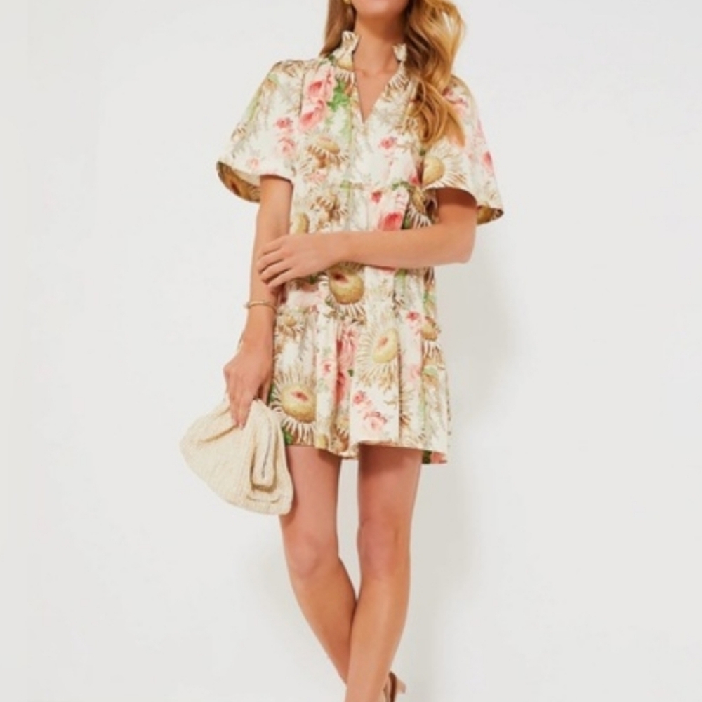 Tuckernuck Sun Faded Floral Crawford Mini Dress Size M
